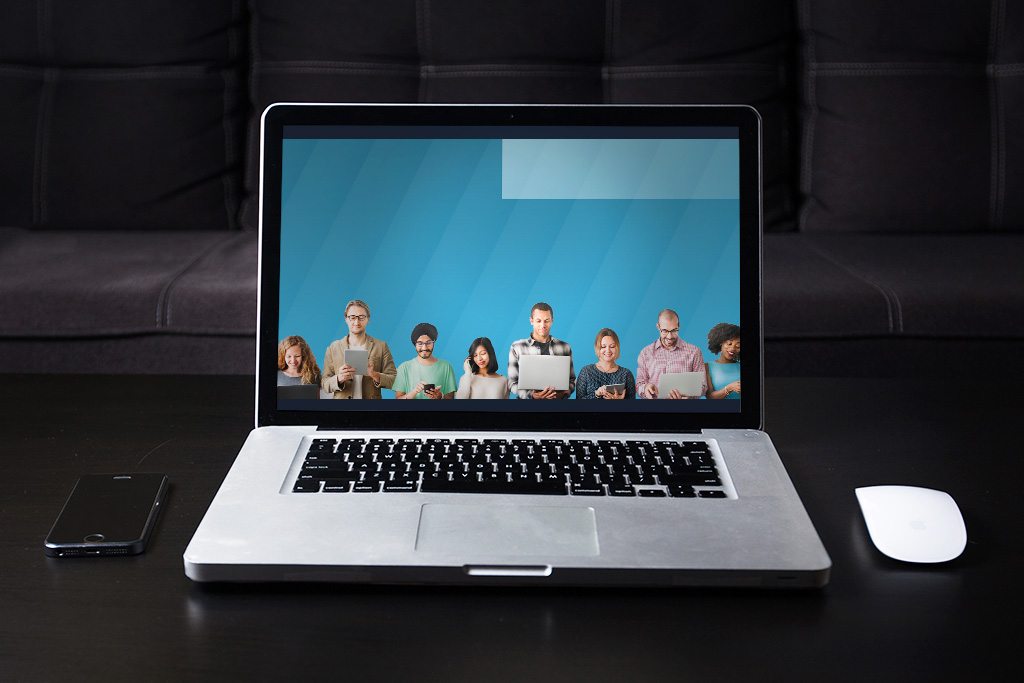 Desktop login screen